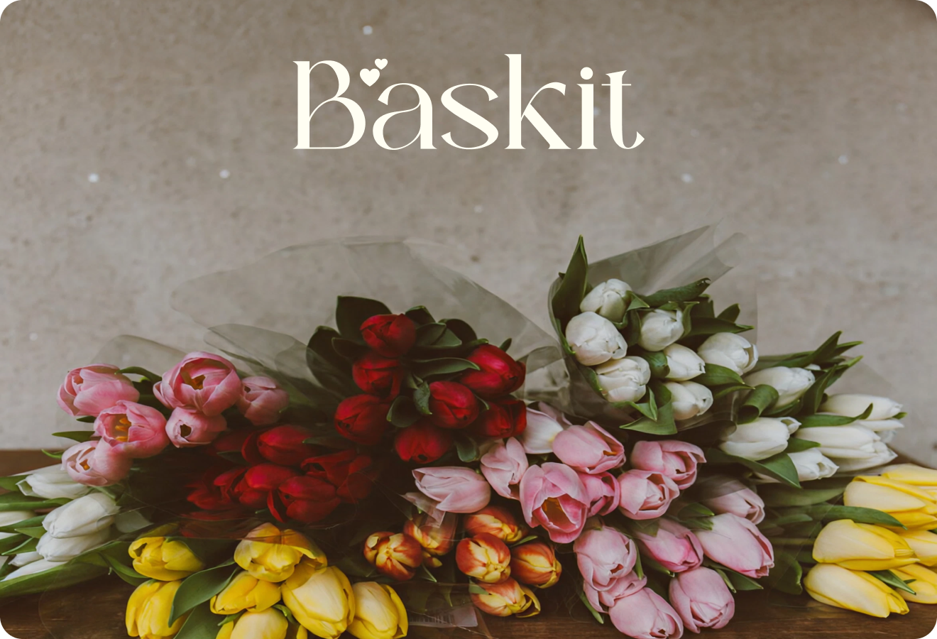 Baskit Floral Identity hero mockup