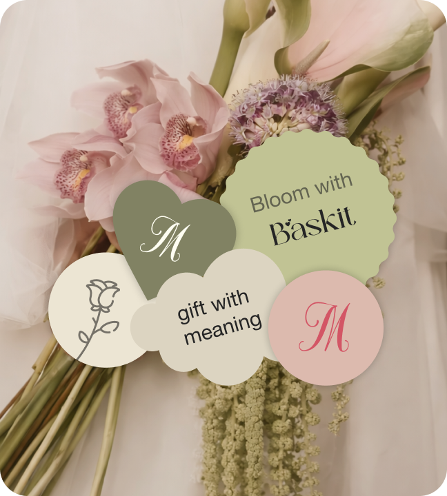 Baskit Floral Identity Brand Extensions visual