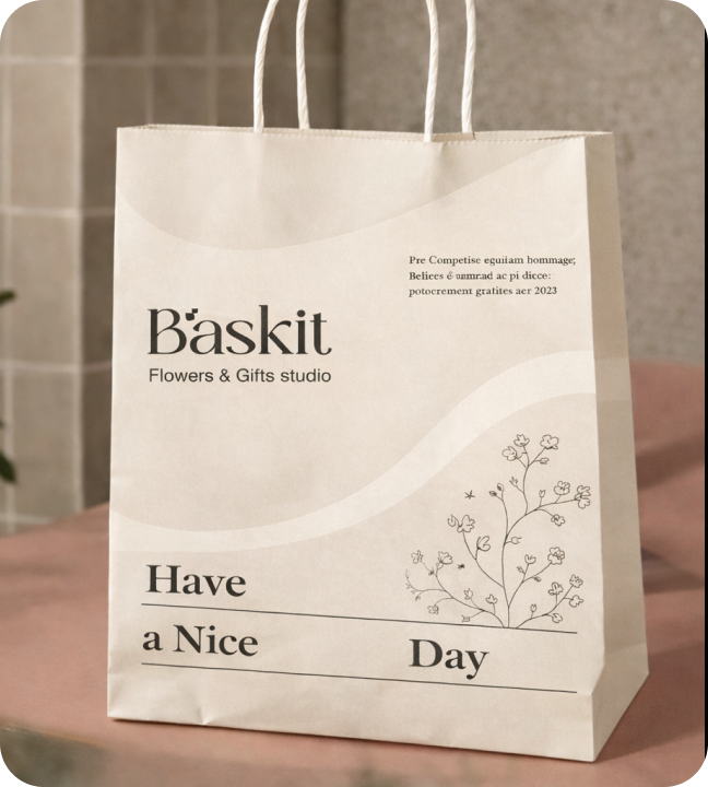 Baskit Floral Identity Final Direction visual